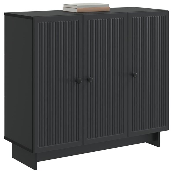 Servírovacia skriňa Čierna 89 x 34,5 x 80 cm Kompozitné drevo