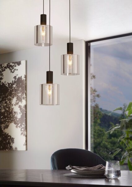 Eglo 98754 - Luster na lanku GOROSIBA 3xE27/40W/230V