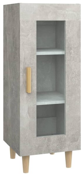 Komoda betónovo sivá 34,5x34x90 cm spracované drevo
