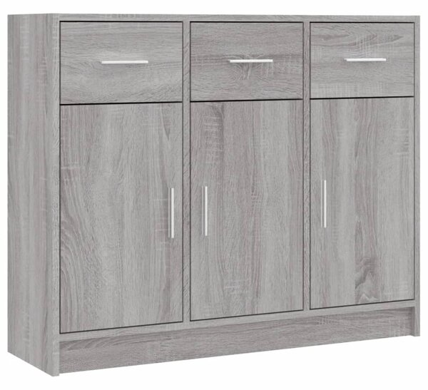 Komoda sivý dub sonoma 91x28x75 cm kompozitné drevo