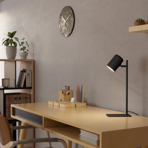 Eglo 98855 - LED Stolná lampa CEPPINO 1xGU10/4,5W/230V čierna