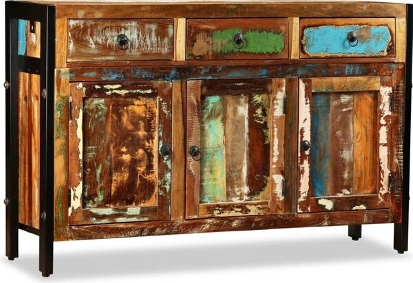 Komoda, masívne recyklované drevo, 120x35x76 cm