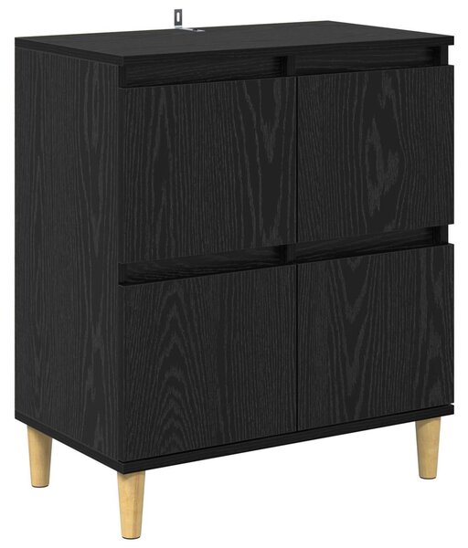 Servírovacia skriňa Čierny dub 60 x 35 x 70 cm Kompozitné drevo
