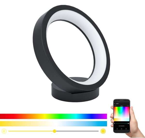 Eglo 99029 - LED RGB Stmievateľná stolná lampa MARGHERA-C LED/16W/230V