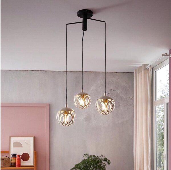 Eglo 99073 - Luster na lanku MIRTAZZA 3xE27/60W/230V