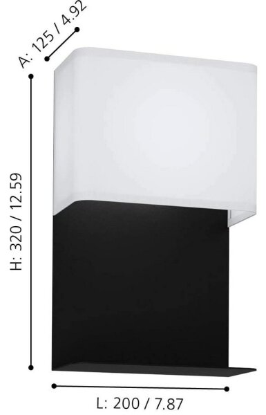 Eglo 99069 - LED nástenné svietidlo GALDAKAO LED/5,4W/230V