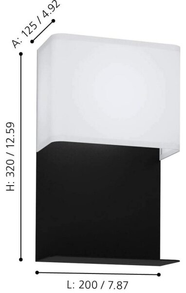 Eglo 99069 - LED nástenné svietidlo GALDAKAO LED/5,4W/230V