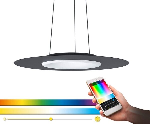 Eglo 99125 - LED RGB Stmievateľný luster na lanku COMPO ROSSO-C LED/16W/230V
