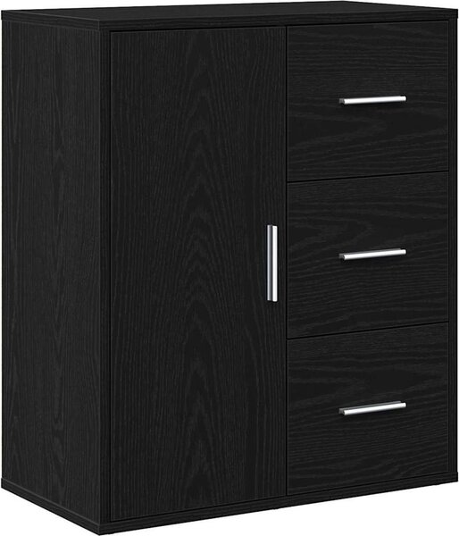 Servírovacia skriňa Čierny dub 60 x 31 x 70 cm Kompozitné drevo