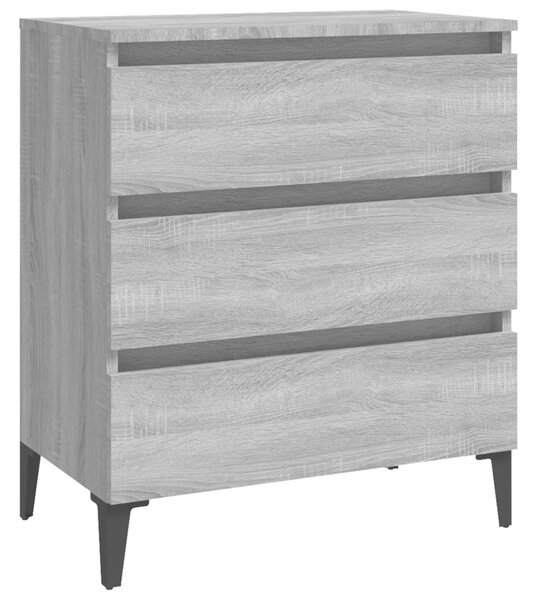 Komoda sivý dub sonoma 60x35x69 cm spracované drevo