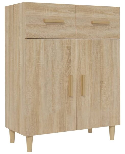 Komoda dub sonoma 69,5x34x89 cm spracované drevo