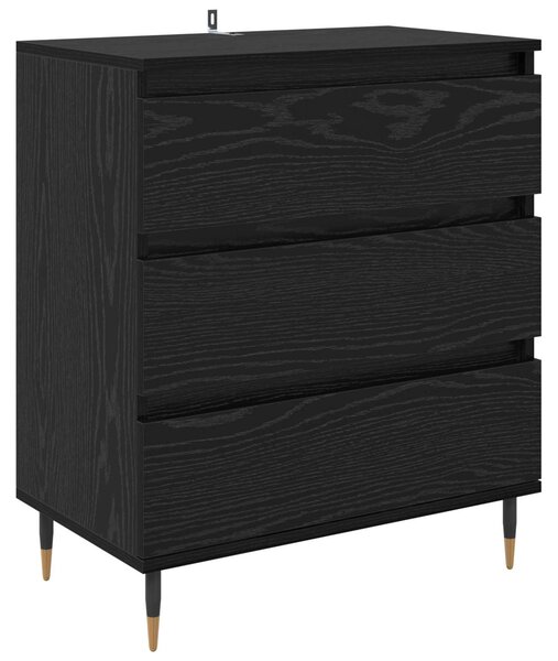 Servírovacia skriňa Čierny dub 60 x 35 x 70 cm Kompozitné drevo