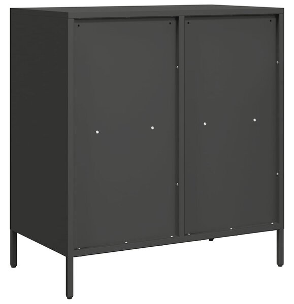 Komoda čierna 68x39x73,5 cm oceľ valcovaná za studena