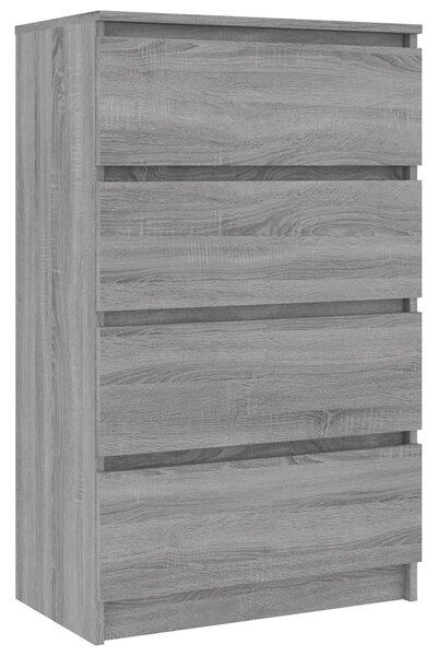 Komoda sivá sonoma 60x35x98,5 cm spracované drevo