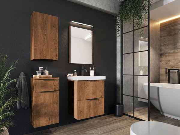 Kúpeľňový nábytok s umývadlom VECHTA 2 - dub lefkas