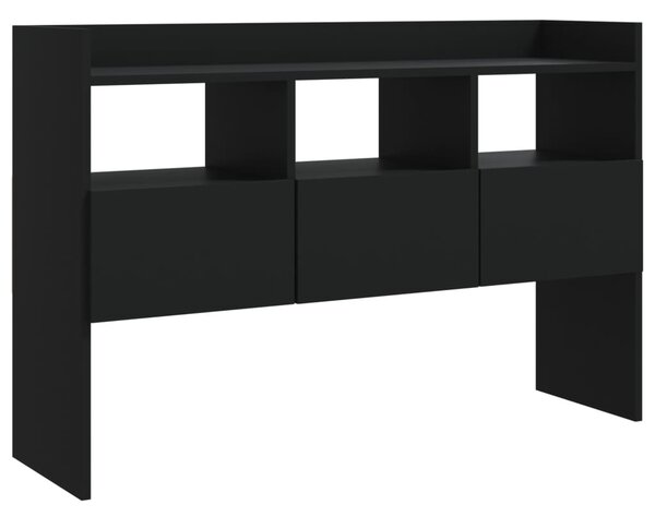 Komoda, čierna 105x30x70 cm, kompozitné drevo