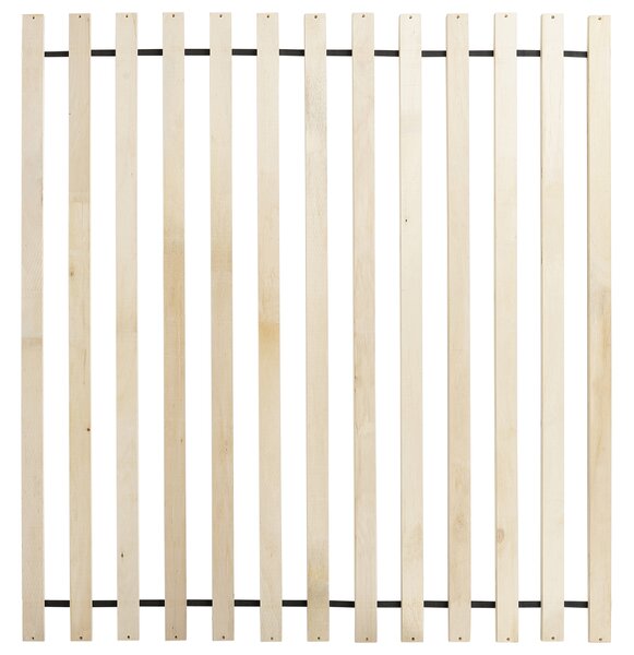 Posteľ svetlohnedá drevená 180 x 200 cm bez čela nízka konštrukcia minimalistický dizajn spálňa