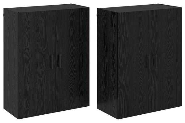 Nástenná skrinka Nástenný 2 pcs Čierny dub 69,5 x 34 x 90 cm