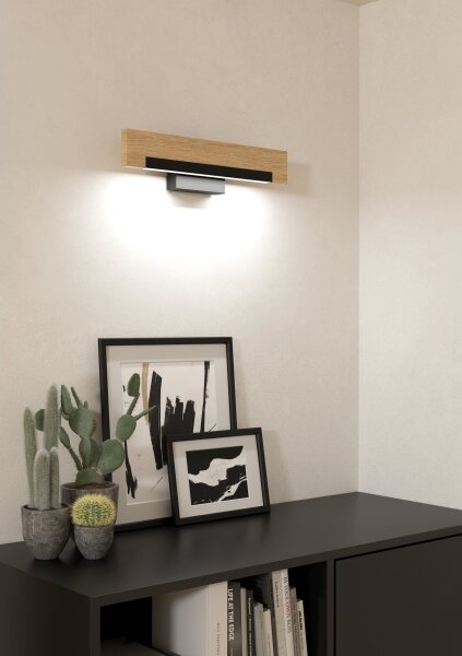 Eglo 901738-LED Nástenné svietidlo CAMACHO LED/9,6W/230V 3000K čierna/béžová