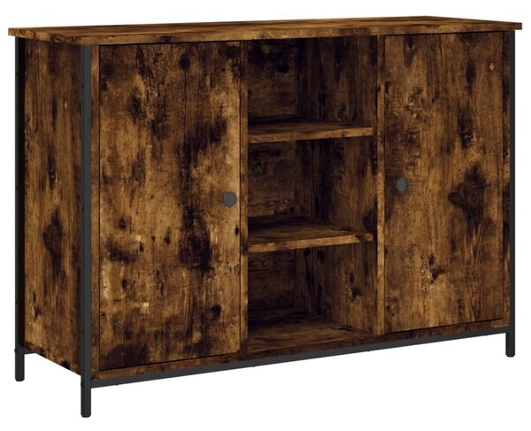 Komoda dymový dub 100x35x70 cm kompozitné drevo