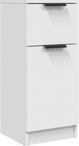 Komoda biela 30x30x70 cm spracované drevo