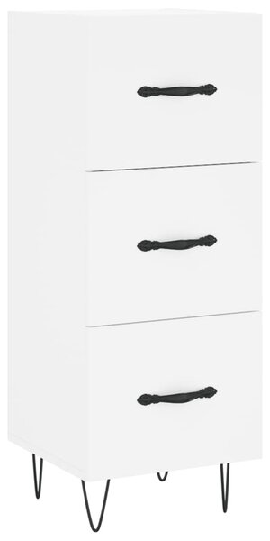 Komoda biela 34,5x34x90 cm spracované drevo