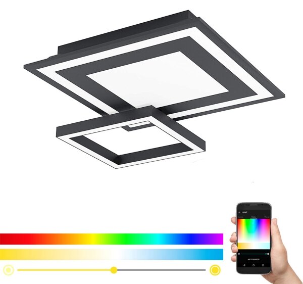 Eglo 99312 - LED RGB Stmievateľné stropné svietidlo SAVATAEILA-C LED/20W/230V