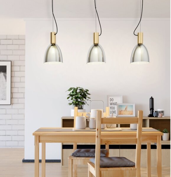 Eglo 99314 - Luster na lanku LEBALIO 3xE27/40W/230V