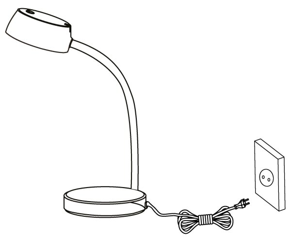 Eglo 99334 - LED Stolná lampa CABALES LED/4,5W/230V