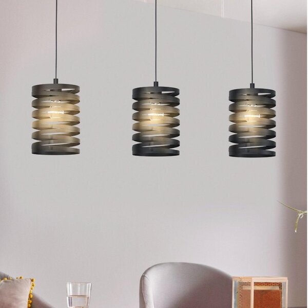 Eglo 99347 - Luster na lanku CREMELLA 3xE27/40W/230V