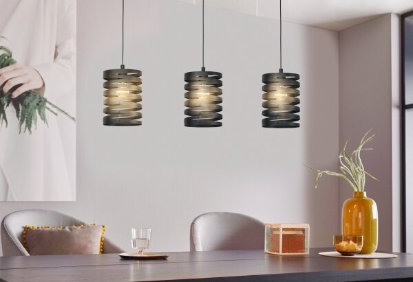 Eglo 99347 - Luster na lanku CREMELLA 3xE27/40W/230V