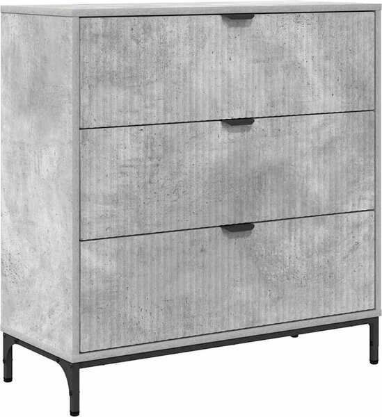 Servírovacia skriňa so zásuvkou Betónová šedá 79,5 x 33 x 82 cm