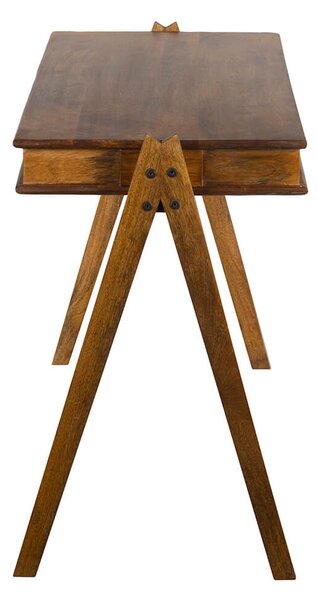 MUZZA Pracovný stôl temramoc 120 x 78 cm hnedý