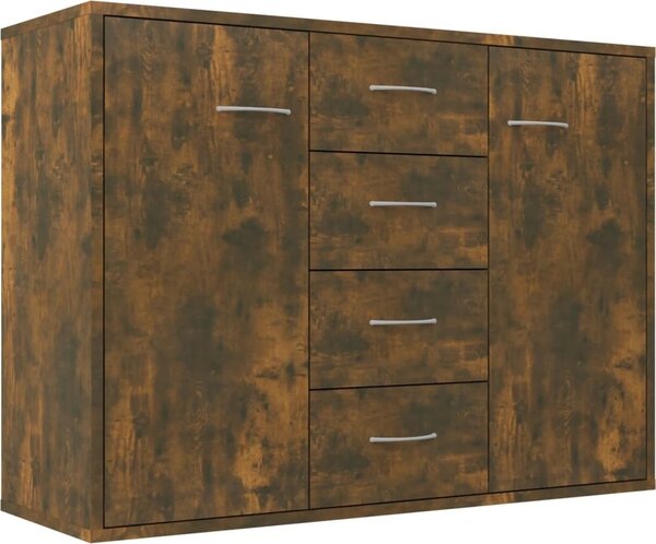 Komoda dymový dub 88x30x65 cm spracované drevo