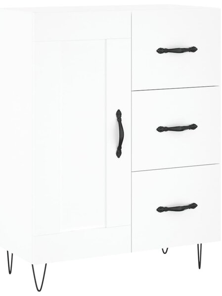 Komoda biela 69,5x34x90 cm kompozitné drevo