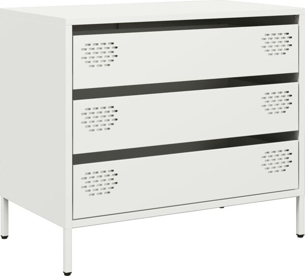 Komoda biela 68x39x58,5 cm oceľ valcovaná za studena