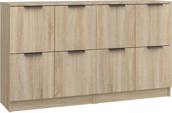 Komody 2 ks dub sonoma 60x30x70 cm spracované drevo