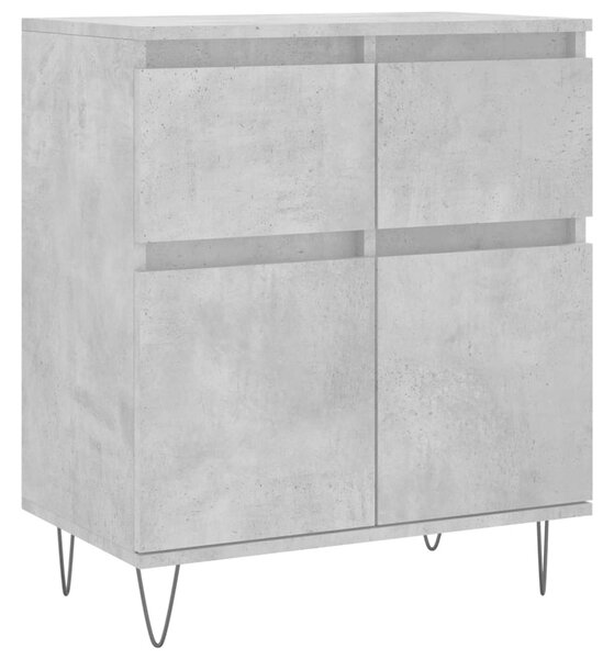 Komoda betónovo sivá 60x35x70 cm spracované drevo