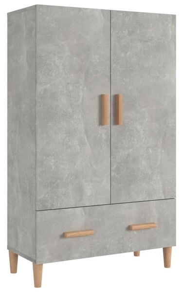 Komoda betónovo sivá 70x31x115 cm spracované drevo