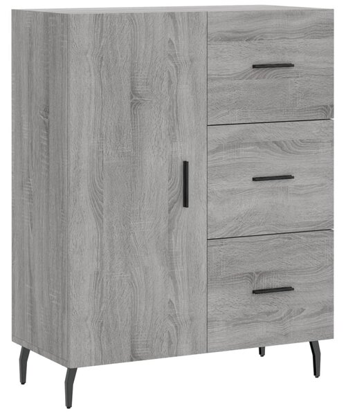 Komoda sivý dub sonoma 69,5x34x90 cm kompozitné drevo