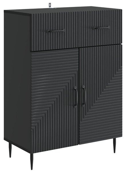 Servírovacia skriňa Čierna 66 x 34,5 x 89,5 cm Kompozitné drevo