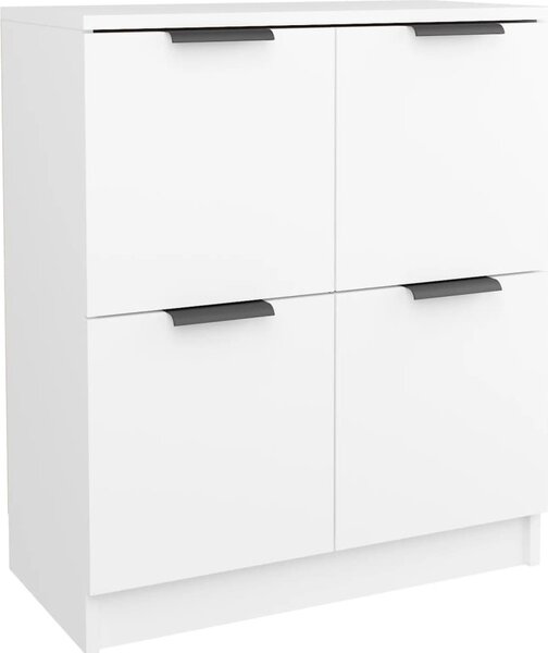 Komoda biela 60x30x70 cm spracované drevo