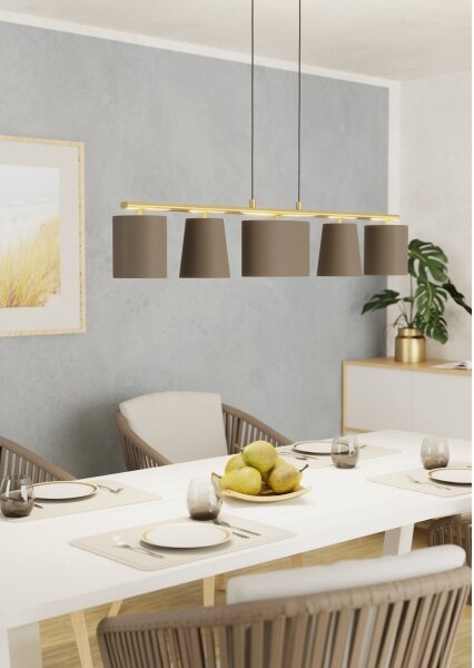 Eglo 99487 - Luster na lanku ALMEIDA 5xE14/40W/230V