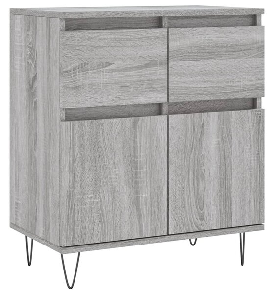 Komoda sivý dub sonoma 60x35x70 cm spracované drevo