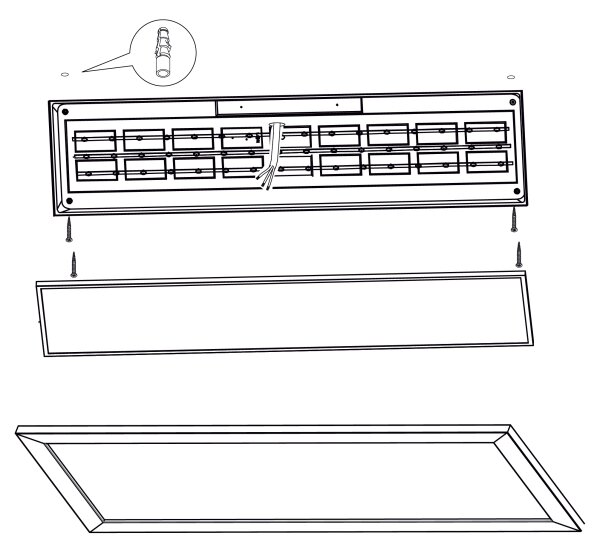 Eglo 99473 - LED stropné svietidlo PIGLIONASSO LED/32W/230V 345x1245 mm