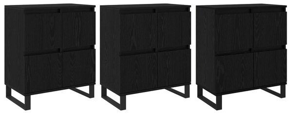 Servírovacia skriňa 3 pcs Čierny dub 60 x 35 x 70 cm