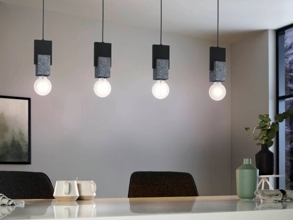 Eglo 99532 - Závesný luster LOBATIA 4xE27/40W/230V