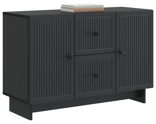 Servírovacia skriňa Čierna 89 x 34,5 x 60 cm Kompozitné drevo