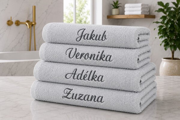 Froté uterák s výšivkou