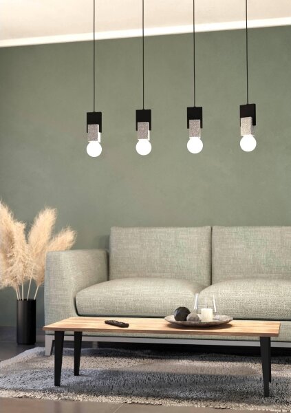 Eglo 99532 - Závesný luster LOBATIA 4xE27/40W/230V